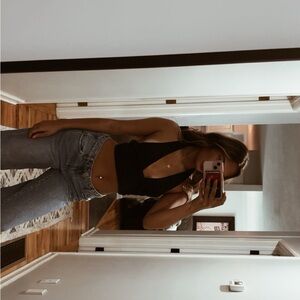 Black Halter Crop Top